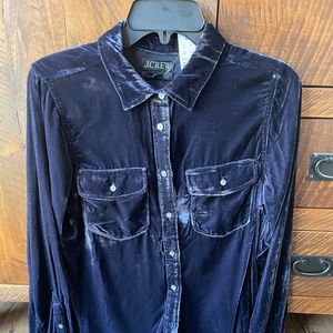 J Crew Classic Fit Velvet Shirt